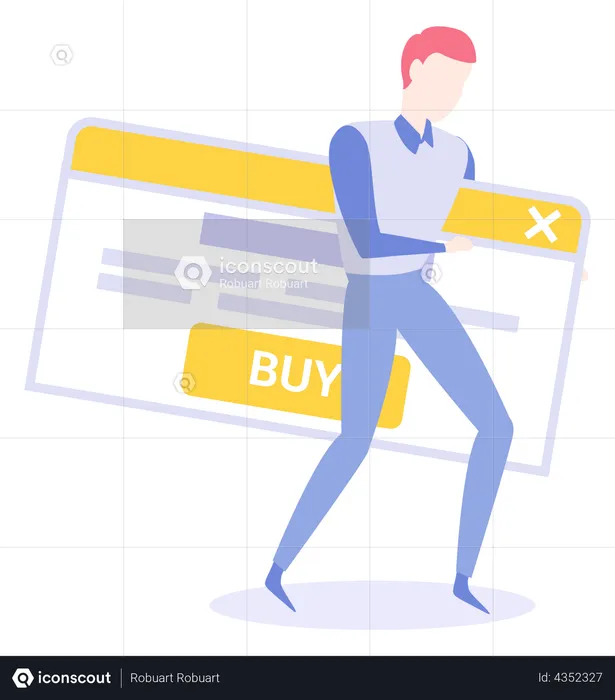 Shop online  Illustration