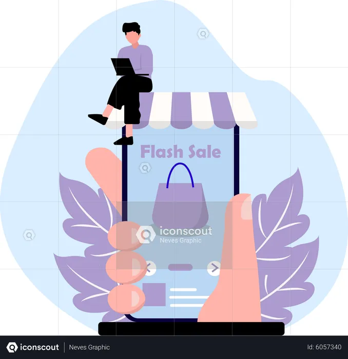 Shopping App  Illustration