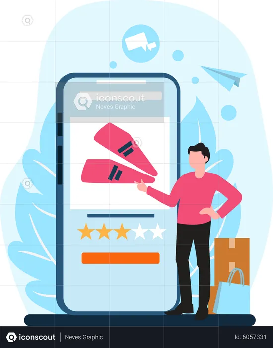 Shopping App  Illustration