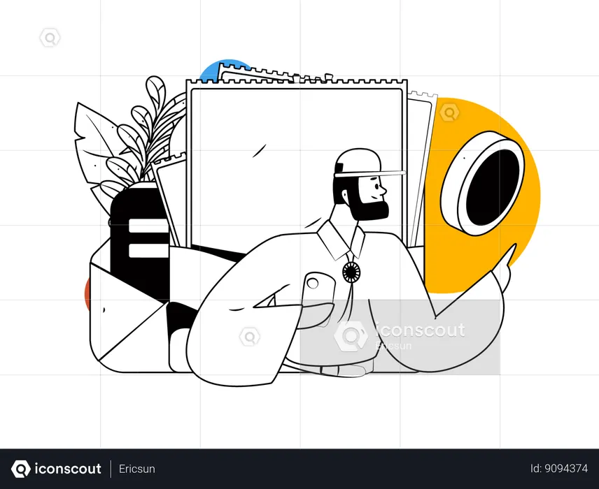 Shopping bill  Illustration