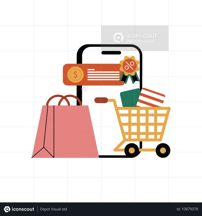 Shopping Cart  Illustration