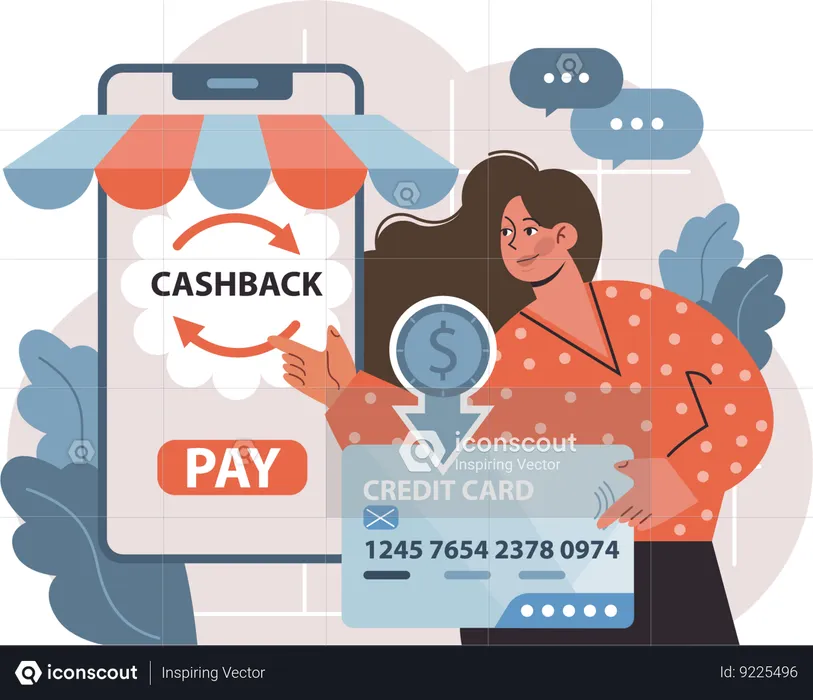 Shopping cashback  Illustration