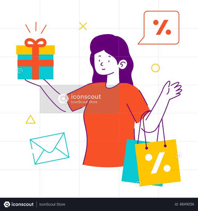 Shopping discount  Illustration