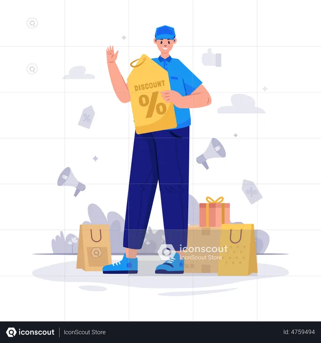 Shopping Discount  Illustration