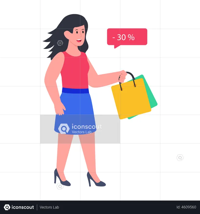 Shopping Discount  Illustration