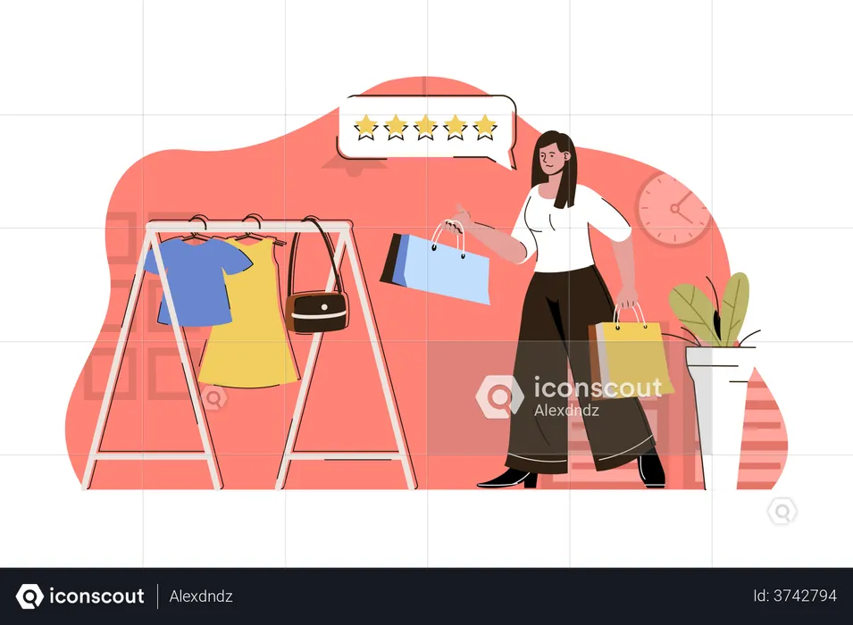 Shopping Feedback  Illustration