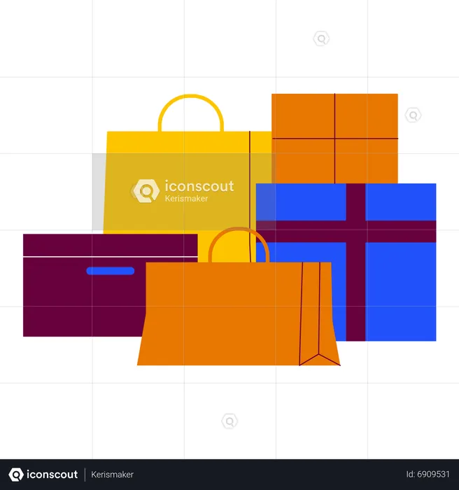 Shopping gift  Illustration