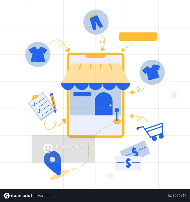 Shopping Marketing  Illustration