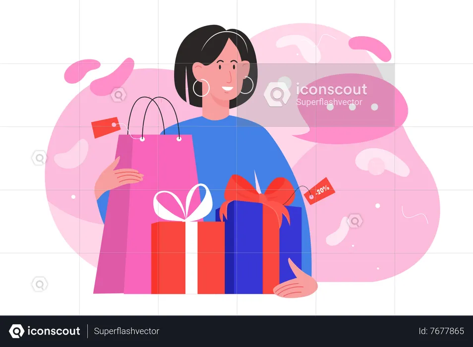 Shopping Offer  Illustration