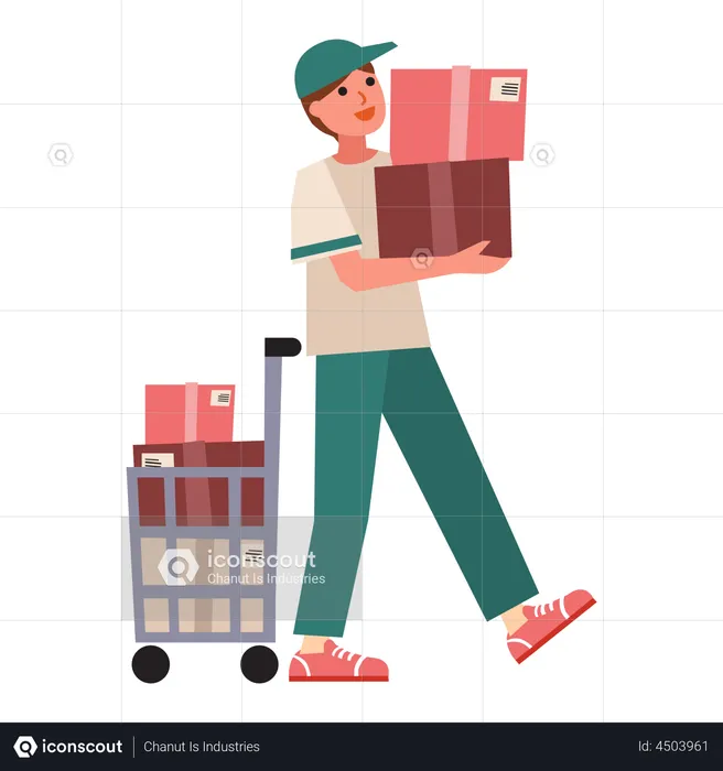 Shopping order delivery  Illustration