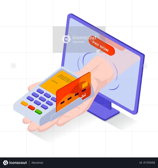 Shopping Order Payment  Illustration