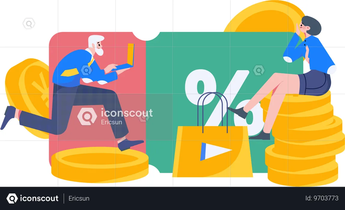 Shopping payment  Illustration