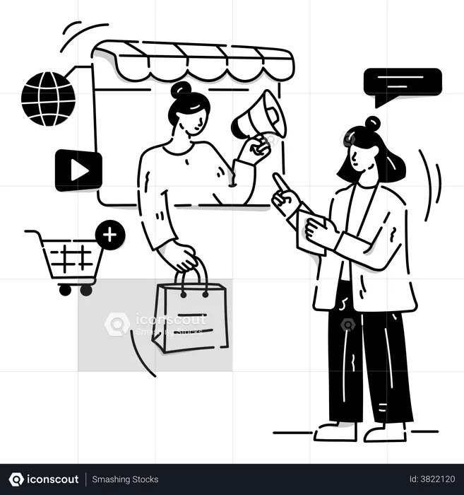 Shopping Promotion  Illustration