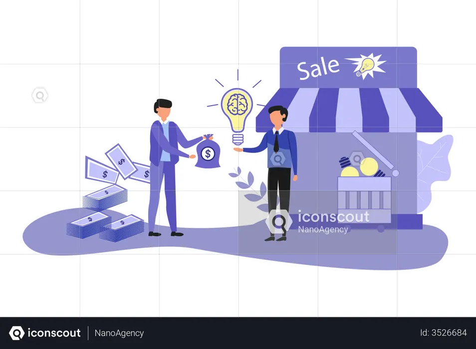 Shopping Sale Marketing  Illustration