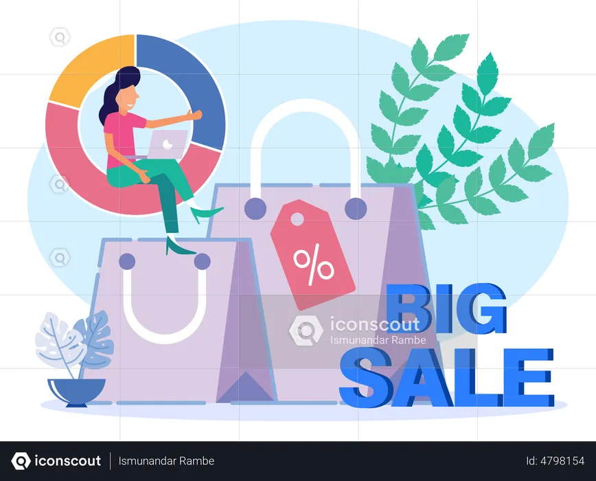 Shopping Sale Offer  Illustration