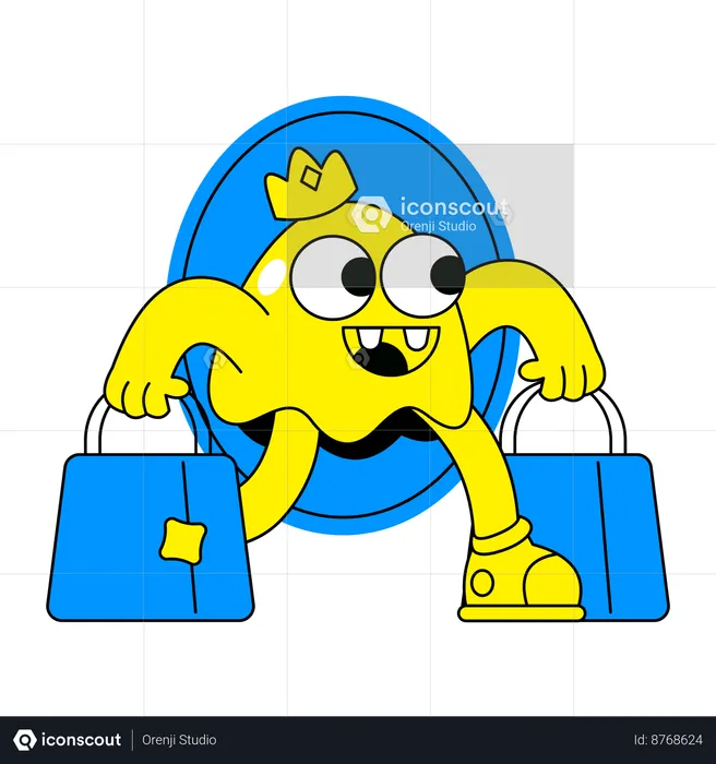 Shopping sticker  Illustration