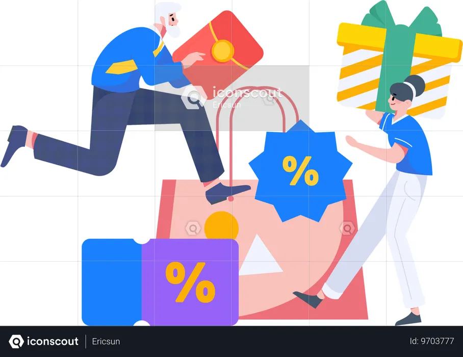 Shopping Voucher  Illustration