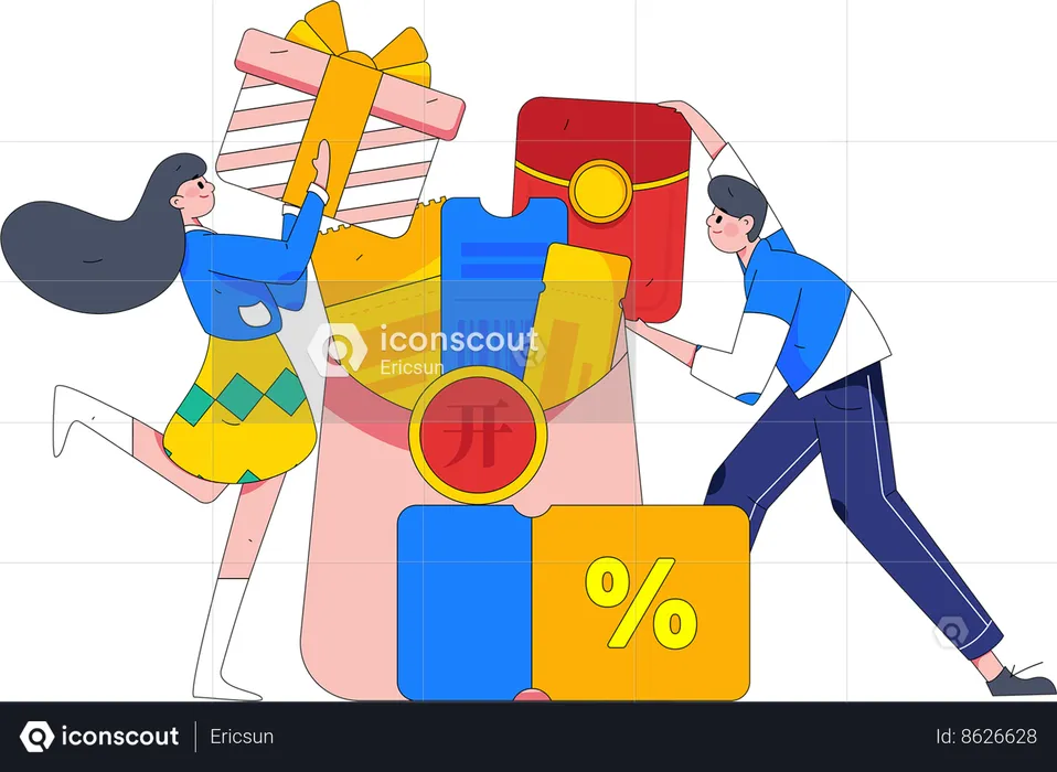 Shopping Voucher  Illustration