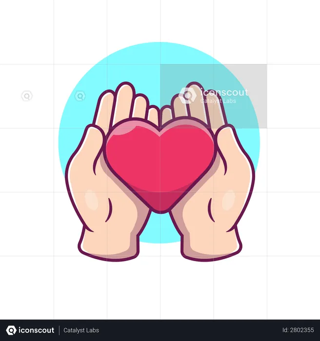 Showing heart gesture  Illustration