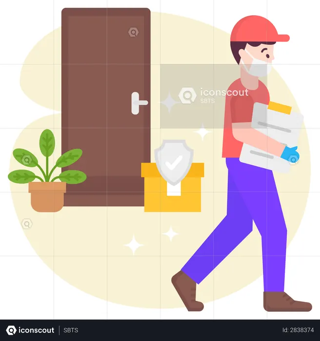 Sichere Lieferung  Illustration