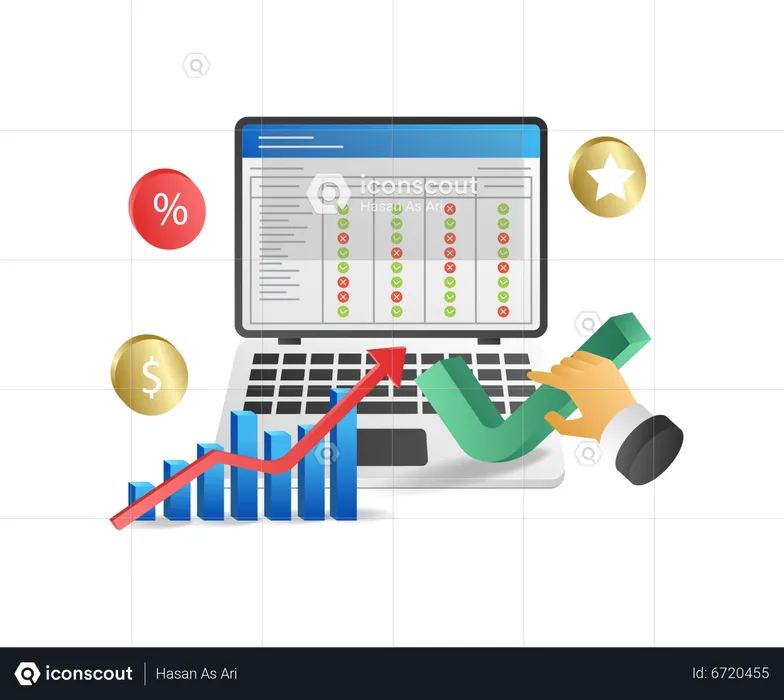 Sign Business Form  Illustration