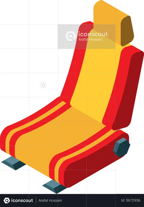 Asiento de coche  Ilustración