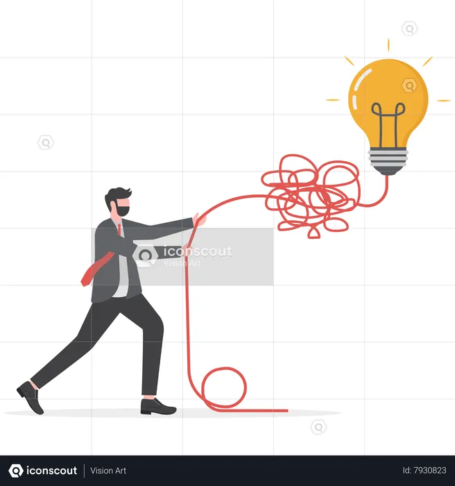 Simplify complex business idea  Illustration