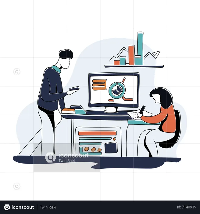 Simulation d'entreprise  Illustration