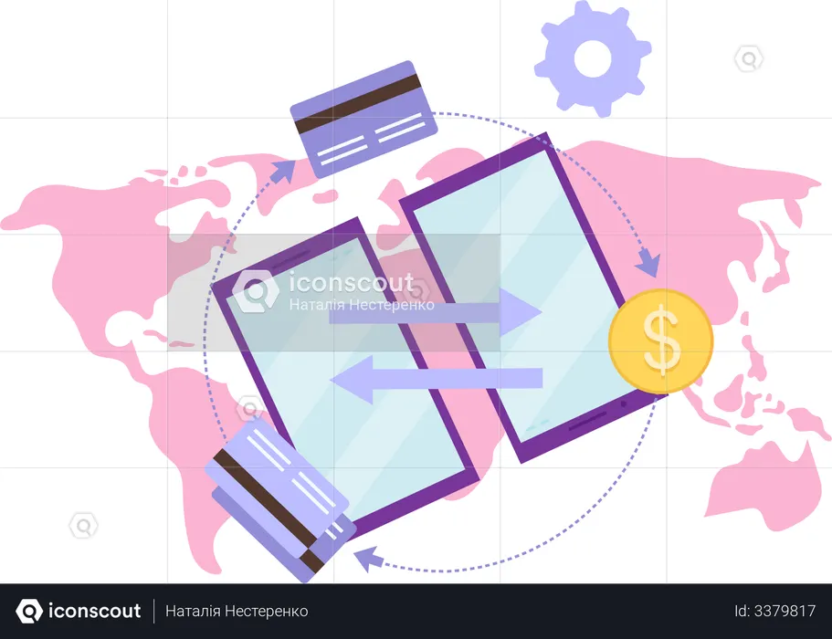 Sistema de pagamento global  Ilustração