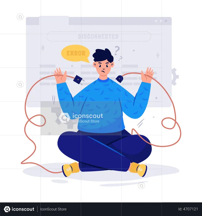 Site Disconnected  Illustration