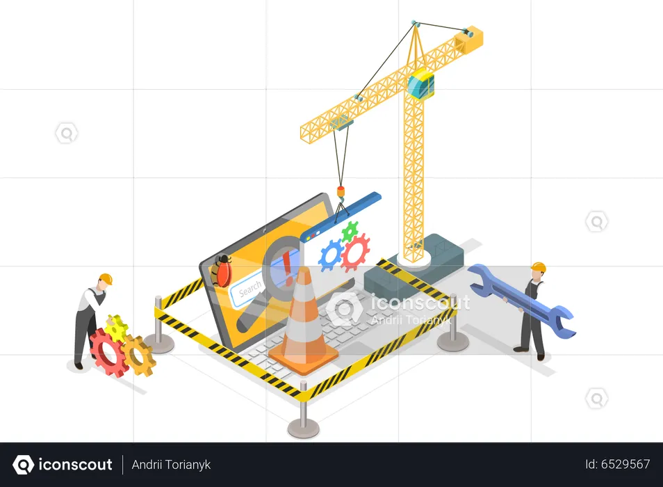 Site en construction  Illustration