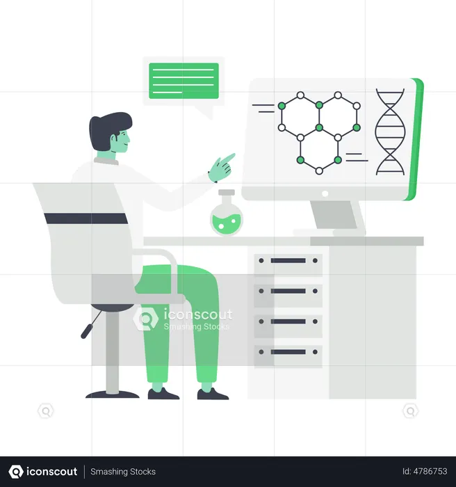 Sitio web de ciencia  Ilustración