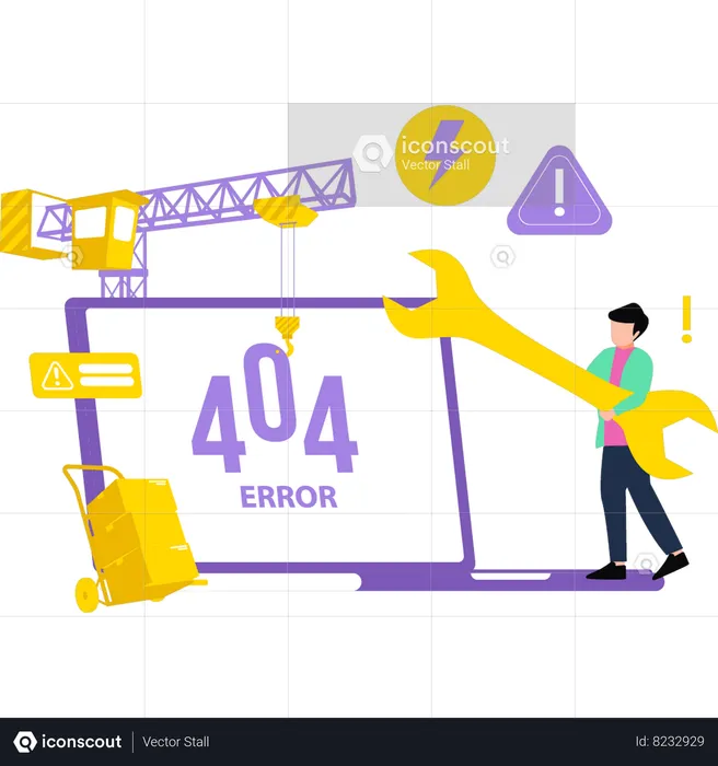 El sitio web está en construcción  Ilustración