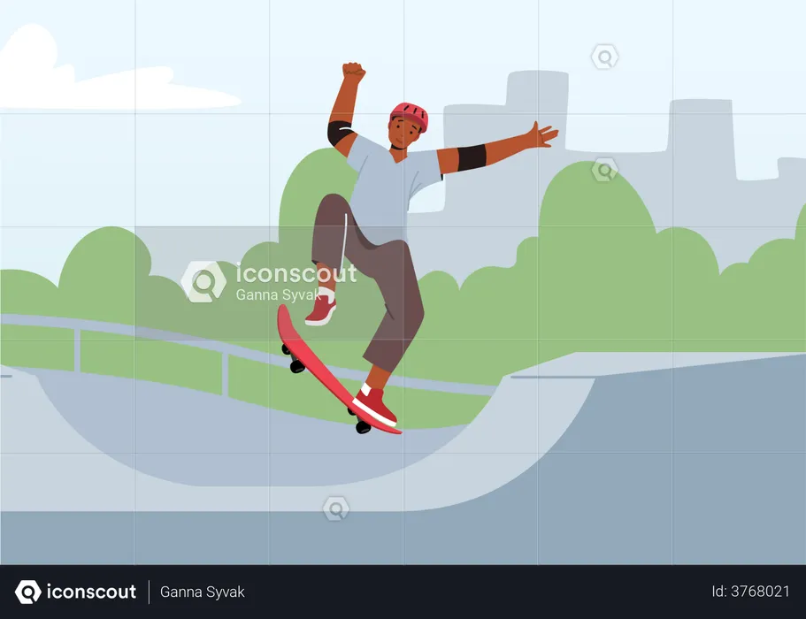 Skateboarding  Illustration
