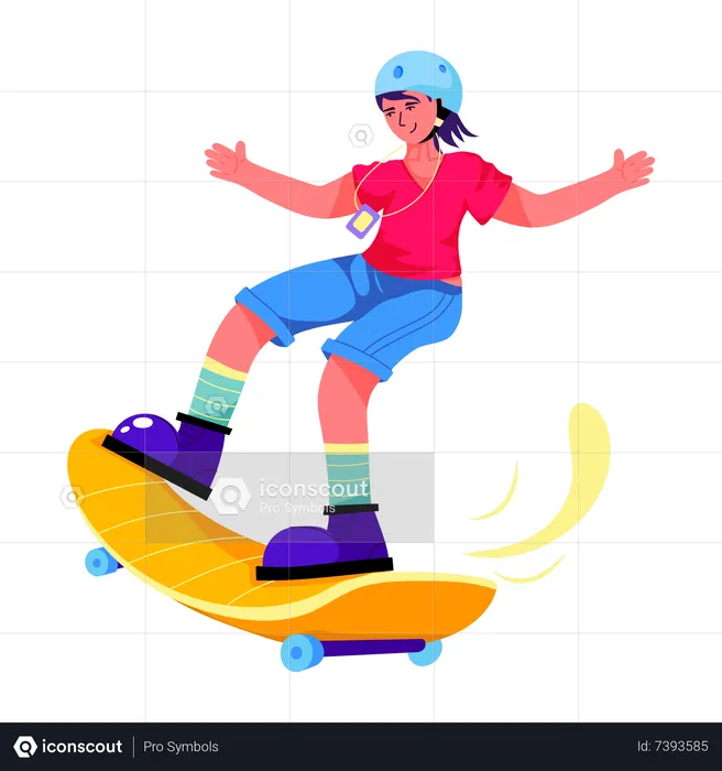 Skateboarding  Illustration