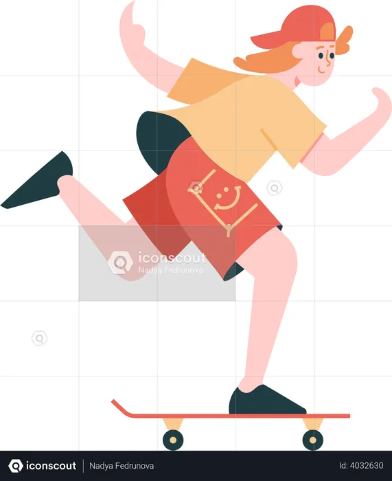 Skater Boy  Illustration