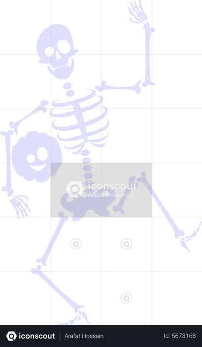 Skeleton dancing  Illustration