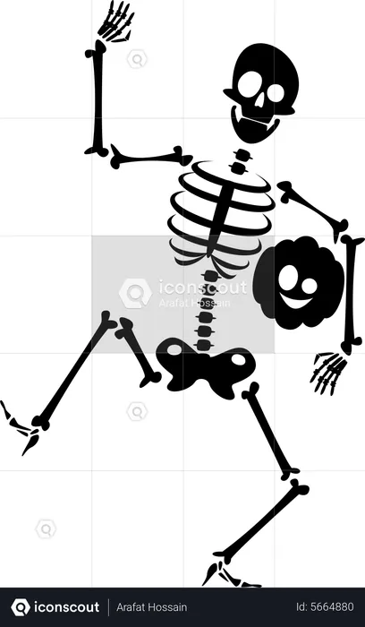 Skeleton Party  Illustration