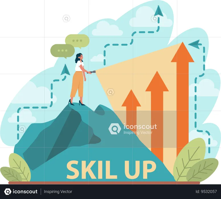 Skill up  Illustration