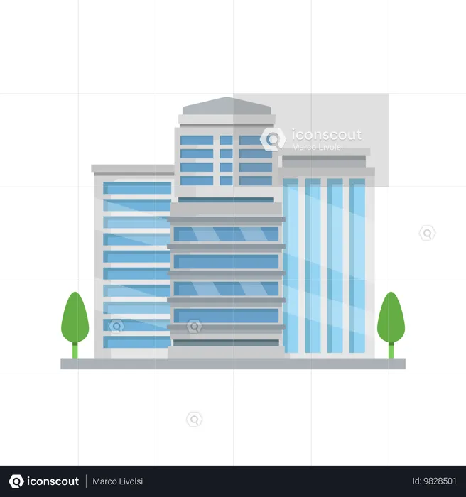 Skyscraper Building  Illustration