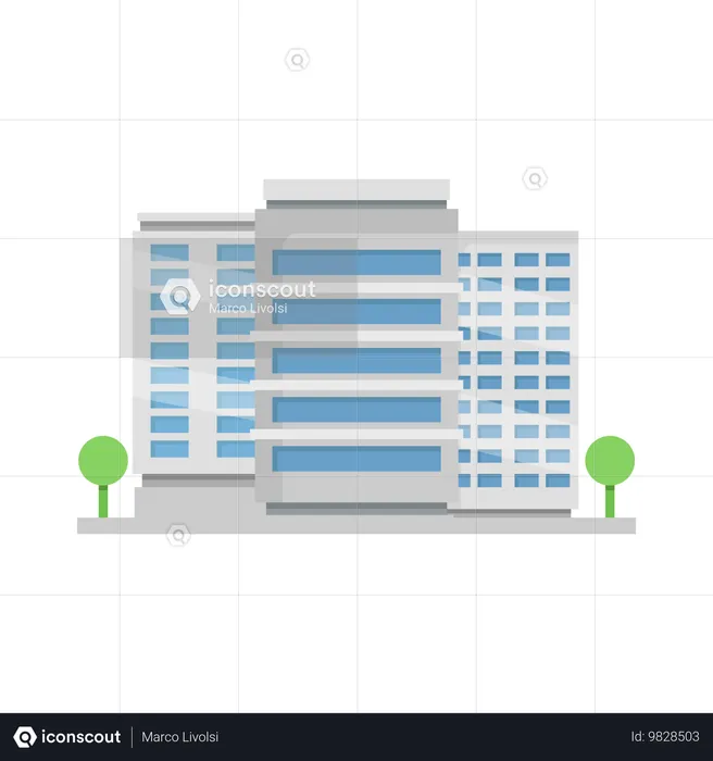 Skyscraper Building  Illustration