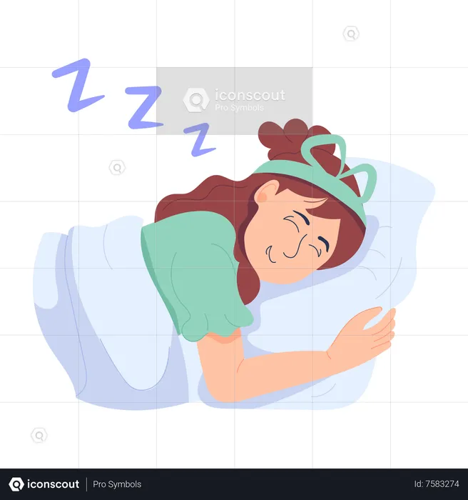 Sleeping Woman  Illustration