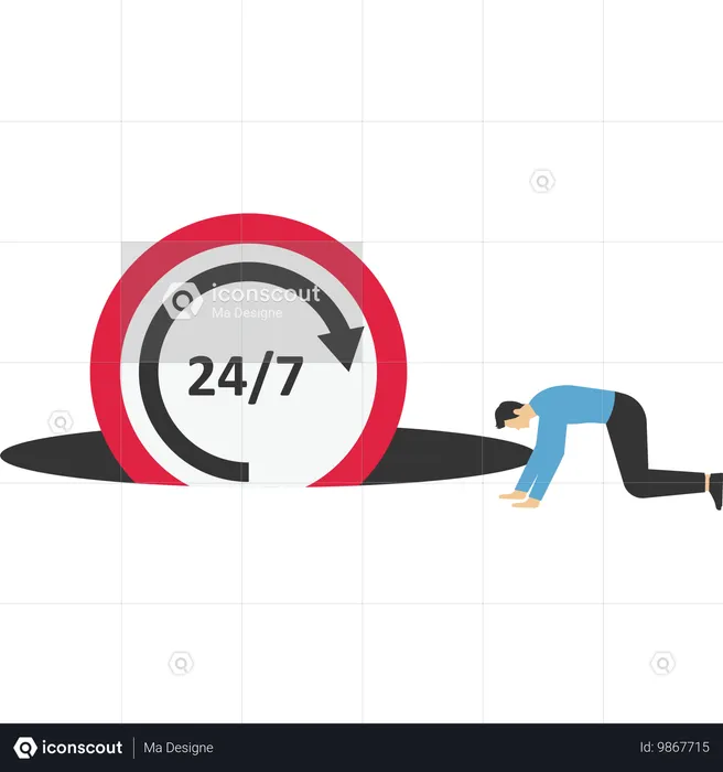 Le service d'assistance 24h/24 et 7j/7 est tombé dans un gouffre  Illustration