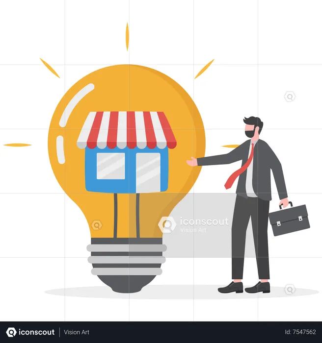 Small business idea  Illustration