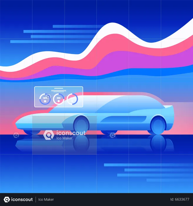 Smart Car  Illustration