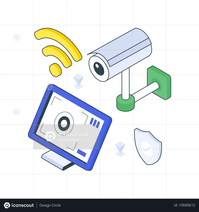 CFTV inteligente  Ilustração