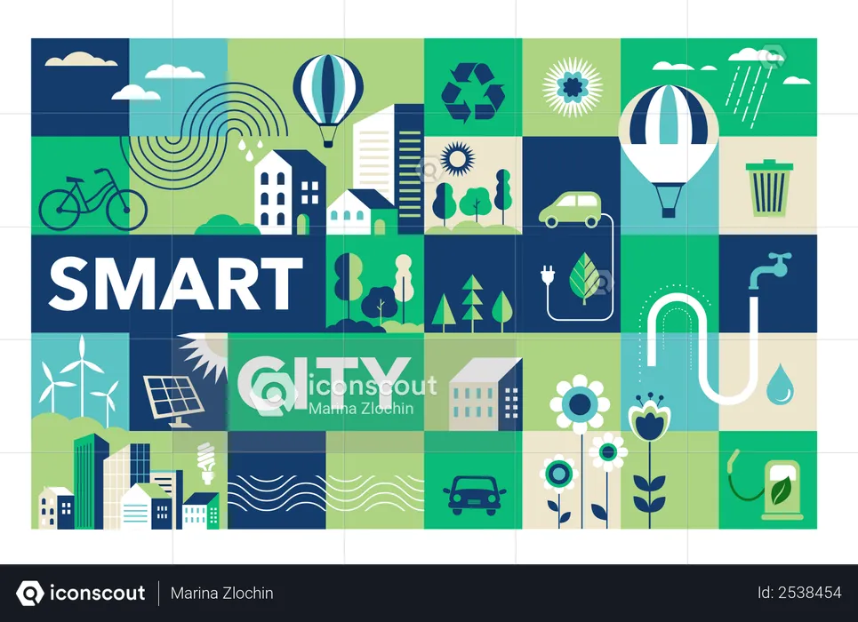 Smart city  Illustration