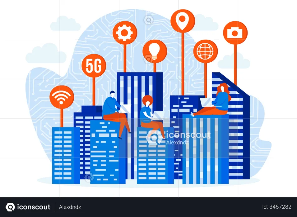 Smart city  Illustration