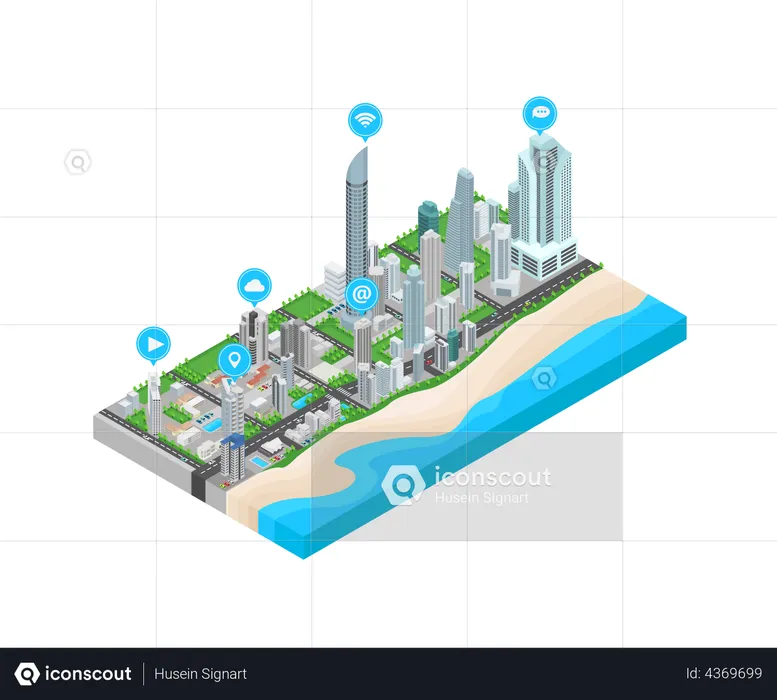 Smart City  Illustration