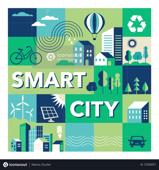 Smart city  Illustration